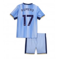 Maglia Calcio Tottenham Hotspur Cristian Romero #17 Seconda Divisa Bambino 2024-25 Manica Corta (+ pantaloncini)